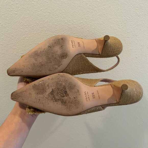 Prada Milano 35.5 Sandals/Slip on Woven with beads - Picture 6 of 13